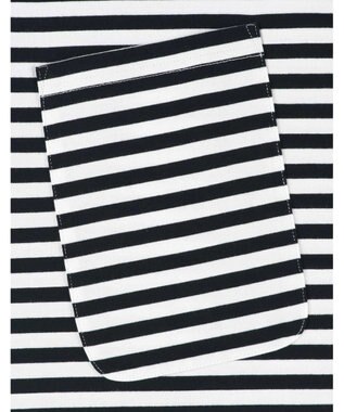 une nana cool MADE WITH LIBERTY FABRIC 綿100％ボーダー 半袖パジャマ BL