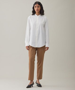 UNFILO MENS コンフォート バンドカラーシャツ  [24年秋冬商品] オフ