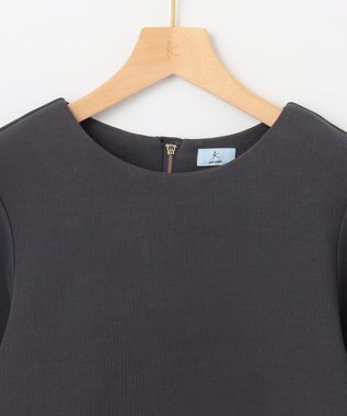 組曲 【WEB限定】パフスリーブ スウェットライクトップス グレー系