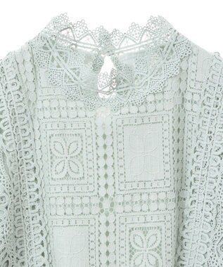Green Parks ・Ｐｅｔｉｔ　Ｆｌｅｕｒ　イロイロレースブラウス Green
