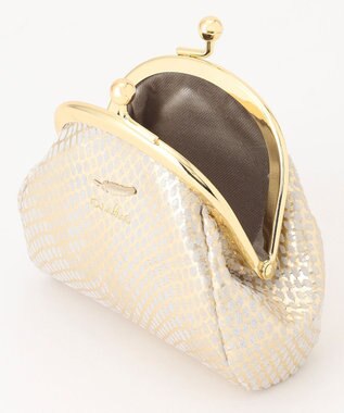 airlist がま口コインケース Neferネフィル ゴールド×ホワイト