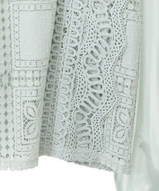 Green Parks ・Ｐｅｔｉｔ　Ｆｌｅｕｒ　イロイロレースブラウス Green