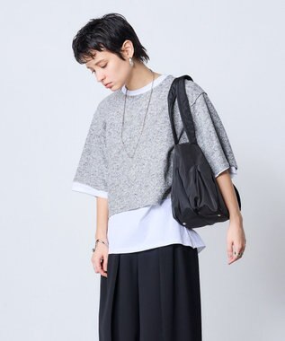 MioFIRANO HERRINGBONE J001 トートバッグ マルチケース付き はっ水 BLACK