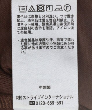 earth music&ecology ラウンドルーズロンＴ Brown