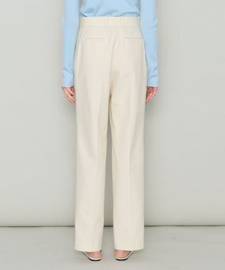 JOSEPH 【洗える】オーガニックツイル　ワイドトラウザーズ Powder