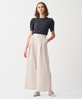 uncrave カラータイプライター ワイドパンツ ライトベージュ