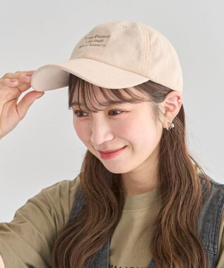 Green Parks ｅｖｅｒｙｗａｌｋ．コーデュロイロゴキャップ Ivory