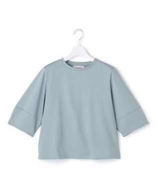 ICB L シャツジーナプレーディング ランタンスリーブカットソー プルシアンブルー