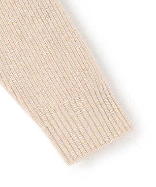 J.PRESS YORK STREET 【UNISEX】ウールカシミヤ スキッパーニットポロシャツ アイボリー系