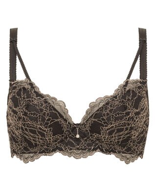 BRADELIS New York 【BRADELIS New York / 育乳補整ブラ・STEP1 集める】ジャスミンステップ1ブラ25S1 ブラデリス 補正 ブラジャー ブラック