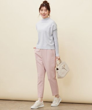 ANY SIS 【洗える】褒めらレディテーパード パンツ 【WEB・一部店舗限定】ピンク