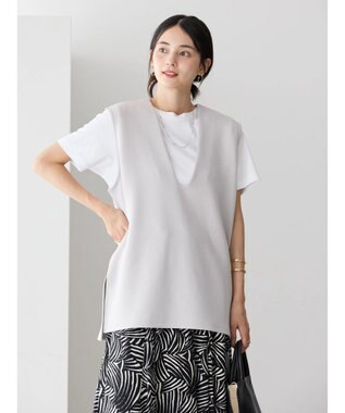 AMERICAN HOLIC Ｕネックポンチベスト Light Gray
