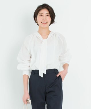 洗える ドライコットンボイル ボウタイ ブラウス 23区 ファッション通販 公式通販 オンワード クローゼット 洗える ドライコットンボイル ボウタイ ブラウス 23区 ファッション通販 公式通販 オンワード クローゼット