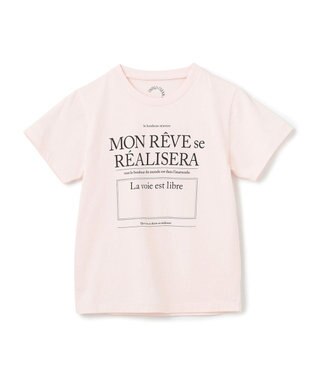 UNFILO 【110-150cm】CLEAN Tee(UNISEX) ピンク[ブラックロゴ]