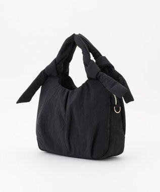 LA BAGAGERIE 【maison vert】 【撥水】リボンフワフワ２WAYトート ブラック