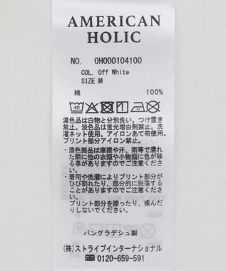 AMERICAN HOLIC ＶＩＢＲＡＮＴ　ロゴカットプルオーバー Off White