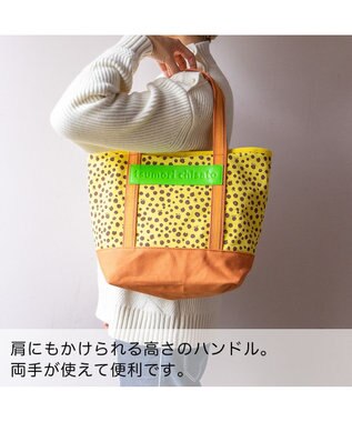 tsumori chisato CARRY コットンポルカドット ハンドバッグ Mサイズ イエロー