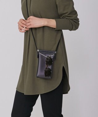 ICB ポーチ付きサングラス ブラウン系