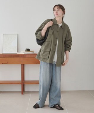 WEGO 【ANGIE VINTAGE】デニムイージーパンツ サックス