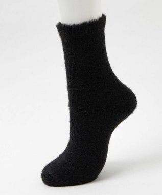 WEGO シャギークルーソックス ブラック