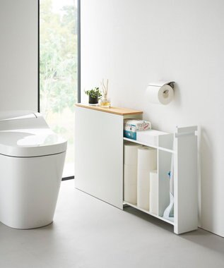 tower 隠せるトイレ引き出し収納 タワー ホワイト ホワイト