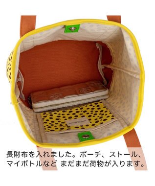 tsumori chisato CARRY コットンポルカドット ハンドバッグ Mサイズ イエロー
