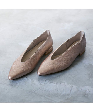 MODE ET JACOMO <MODE ET JACOMO>Uカットフラットプレーンパンプス