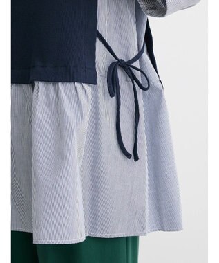 Green Parks テレコドッキングチュニック２ Dark Navy