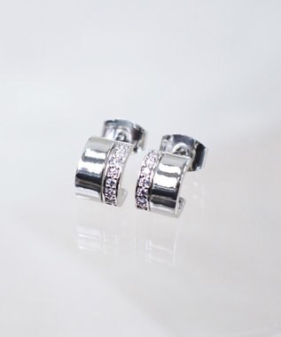 Tiaclasse 【金属アレルギー対応】ラインフープピアス シルバー