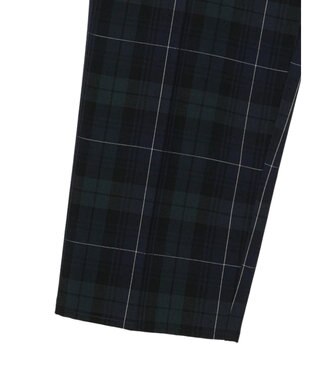Green Parks きれいシルエットチェックパンツ Glen Check