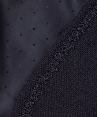 ANY KIDS ノーカラー ボレロ ジャケット ネイビー