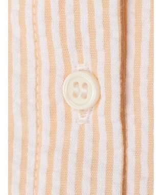 earth music&ecology サッカーストライプボーイズライクシャツ Orange