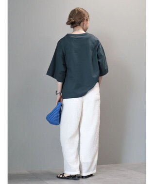 AMERICAN HOLIC 接触冷感ＳＺ５分袖カットプルオーバー Charcoal Gray