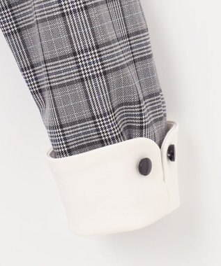 組曲 KIDS 【150-170㎝】グレンチェック ワンピース グレー系5