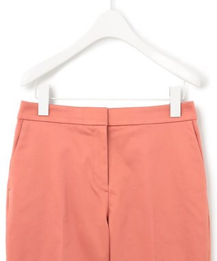 ICB 【洗える】T/Cストレッチサテン スティックパンツ サーモン系