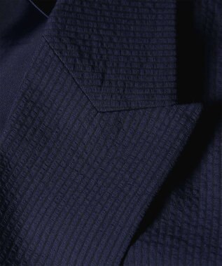 Paul Smith ストライプ シアサッカー ダブルブレスト ジャケット ネイビー