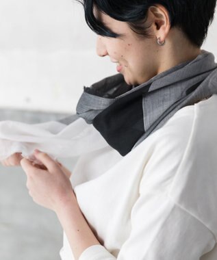 POLS 播州織 極細コットンストール Sサイズ ブラック