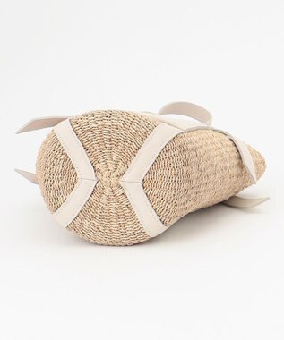 23区 VIOLAd'ORO MIRO レザーポケット ハンドバッグ ホワイト系