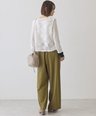 AMERICAN HOLIC 【選べる丈】Ｖネックレースベスト Off White