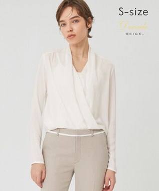 BEIGE， 【S-size】OLIVE / ロングスリーブブラウス White