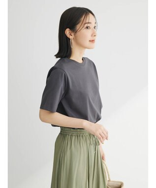 Green Parks 汗染み防止クルーネックＴシャツ Dark Gray