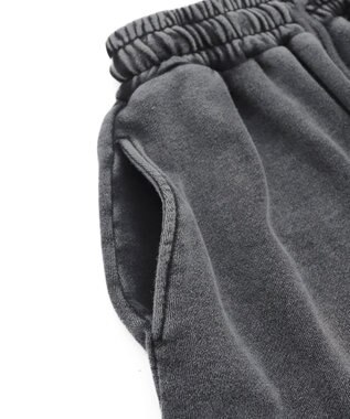 WEGO 【ウエストゴム】スウェットカーゴハーフパンツ スミクロ