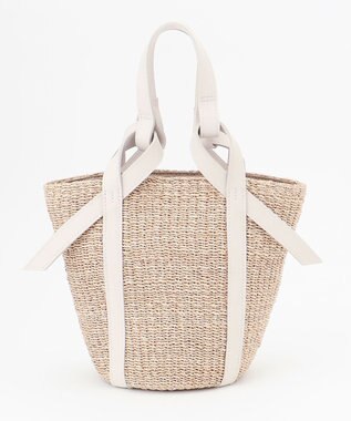 23区 VIOLAd'ORO MIRO レザーポケット ハンドバッグ ホワイト系