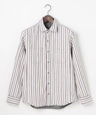 JOSEPH ABBOUD 【キングサイズ・2WAY】 リバーシブルシャツ グレー系