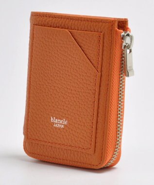 blancle シュリンクレザー Jジップウォレット オレンジ