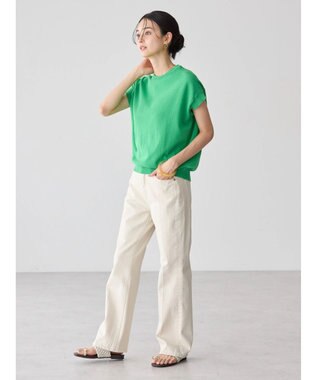 AMERICAN HOLIC フレンチスリーブニットプルオーバー Light Green