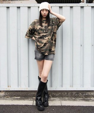 WEGO 【ユニセックス着用ITEM/MLサイズ展開】ブリーチダメージアップリケT（SS） 柄1