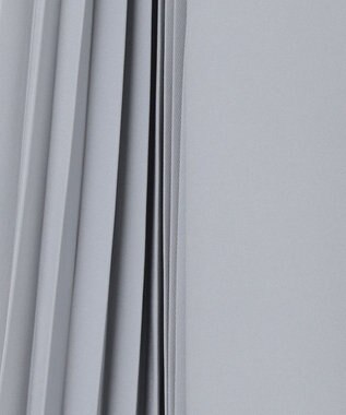 Feroux 【洗える】プリーツコンビ ジャンパースカート スカイブルー系