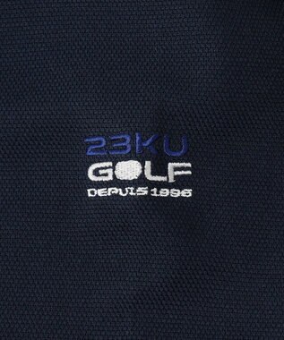 23区GOLF 【MEN】【UVケア 】ベーシック 長袖ポロシャツ ネイビー系
