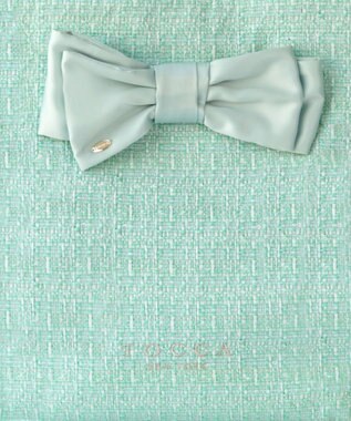 TOCCA 【キャンセル分販売！】【A4サイズ対応】COLOR OF GLORY CUSTOMIZED BAG カスタマイズ トートバッグ グリーンツイード×大リボン